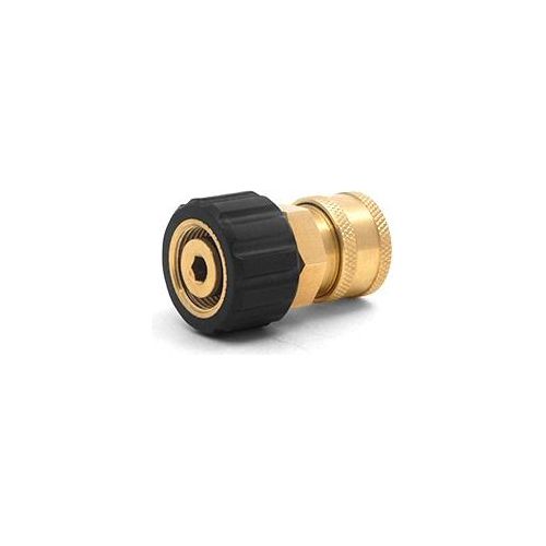 MTM Hydro 3/8&quot; QC Brass Coupler x M22 F 15mm Twist Coupler-Pressure Washer Accessories-MTM Hydro-3/8&quot; QC Brass Coupler x M22 F 15mm-Detailing Shed