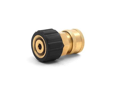 MTM Hydro 3/8" QC Brass Coupler x M22 F 15mm Twist Coupler-Pressure Washer Accessories-MTM Hydro-3/8" QC Brass Coupler x M22 F 15mm-Detailing Shed