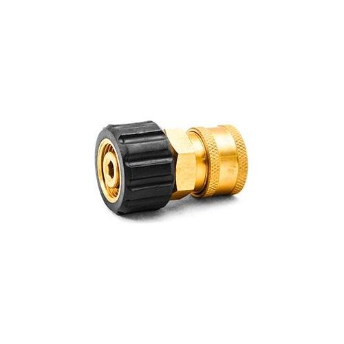 MTM Hydro Twist Seal Coupler X 3/8&quot; Brass QC Coupler 14mm Standard side view