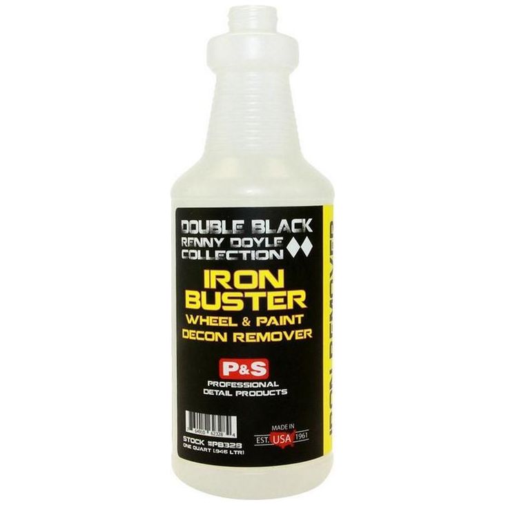 P&amp;S Iron Buster Wheel &amp; Paint Decon Remover (473ml/3.8L)-Decontamination-P&amp;S Detail Products-P&amp;S Iron Buster -Empty Spray Bottle with Trigger 1L-Detailing Shed