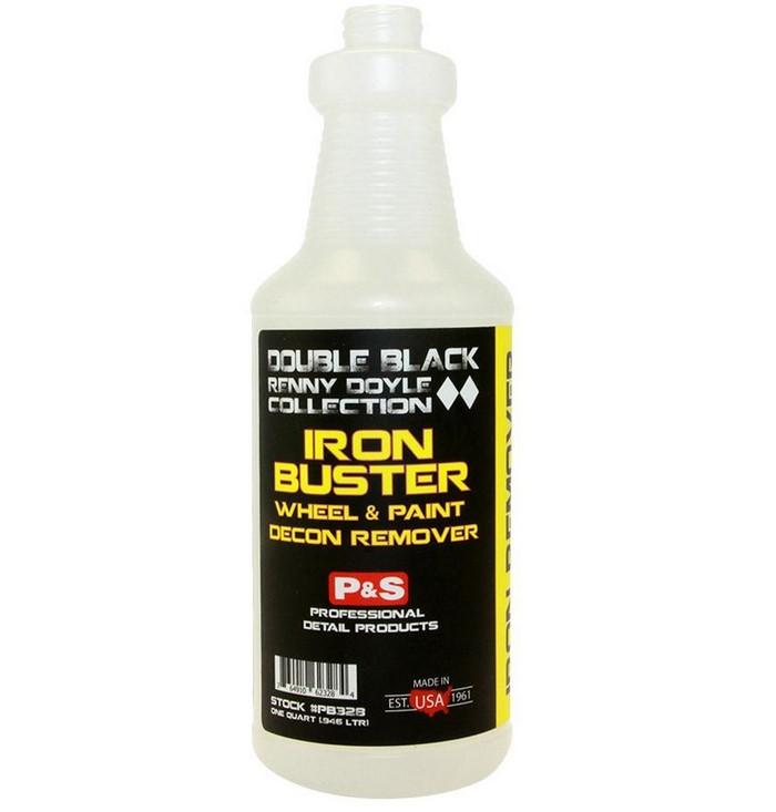 P&S Iron Buster Wheel & Paint Decon Remover (473ml/3.8L)-Decontamination-P&S Detail Products-P&S Iron Buster -Empty Spray Bottle with Trigger 1L-Detailing Shed