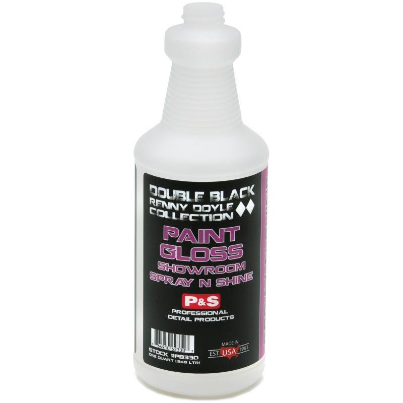 P&amp;S PAINT GLOSS QUICK DETAILER SHOWROOM SPRAY N SHINE-Quick Detailer-P&amp;S Detail Products-SHOWROOM Empty Spray Bottle with Trigger 1L-Detailing Shed