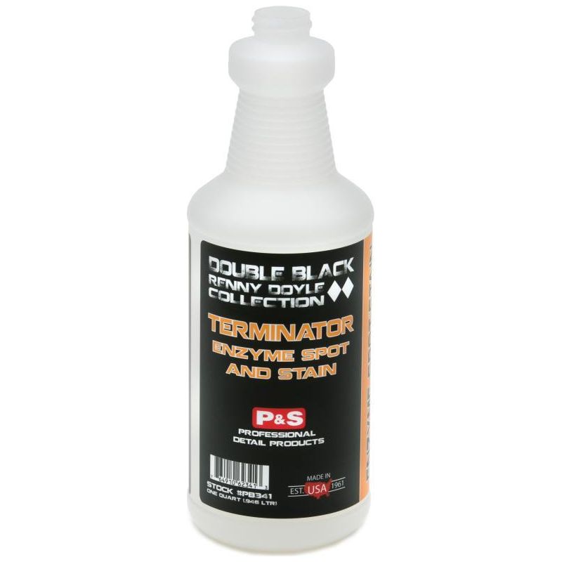 P&amp;S Terminator Step1- Enzyme Spot &amp; Stain Remover-P&amp;S Detail Products-Terminator Empty Spray Bottle with Trigger 1L (946ml)-Detailing Shed