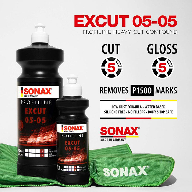 SONAX PROFILINE ExCut 05-05 Dual Action Cutting Compound 1L-Heavy Cutting Compound-SONAX-1L-Detailing Shed