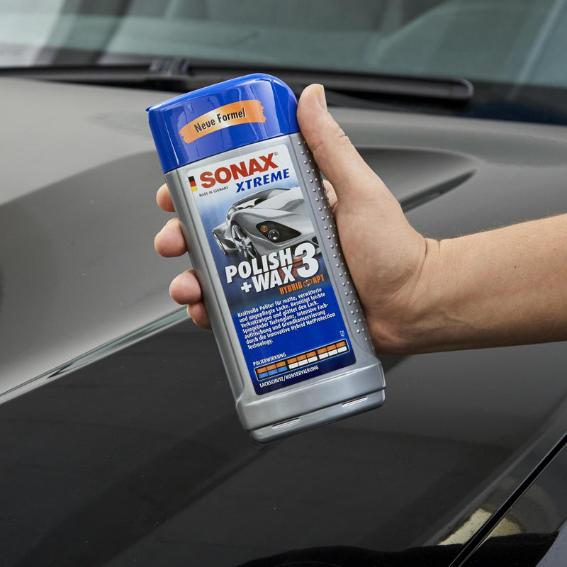 SONAX XTREME Polish+Wax 3 Hybrid NPT (Used for old weathered dull paint) 500ml-Sealant-SONAX-500ml-Detailing Shed