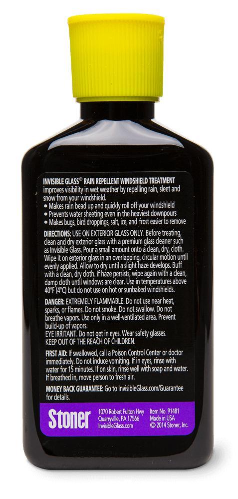 Stoner Car Care Invisible Glass Rain Repellent 3.5oz 103ml Windshield Treatment-GLASS CLEANING-Stoner Car Care-Detailing Shed